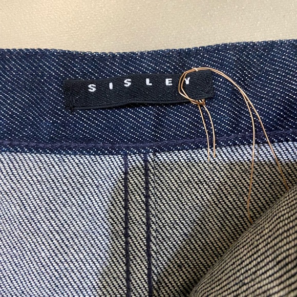 💚Sisley High Waist Denim Skirt.Waist- 26 - Picture 8 of 8